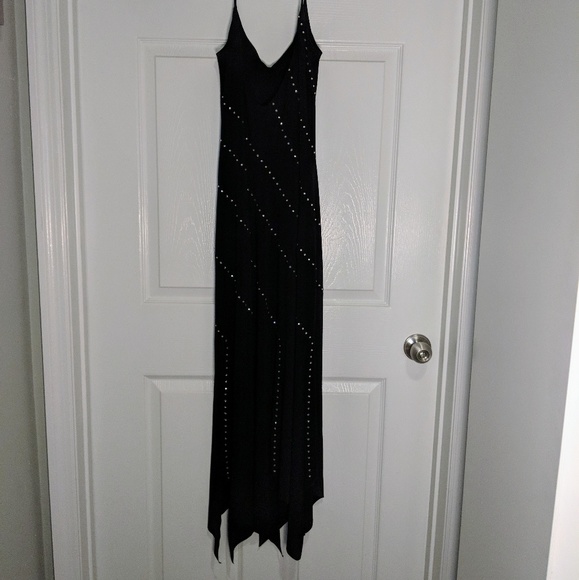 Cache black sequined asymmetric dress NWT size S - Picture 2 of 5